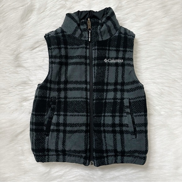 Columbia Boys Toddler Size 4/5 Reversible Winter Puffer Vest - Picture 6 of 13